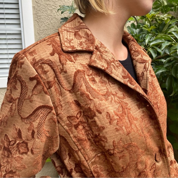 Vintage tan tapestry jacket - Picture 9 of 14